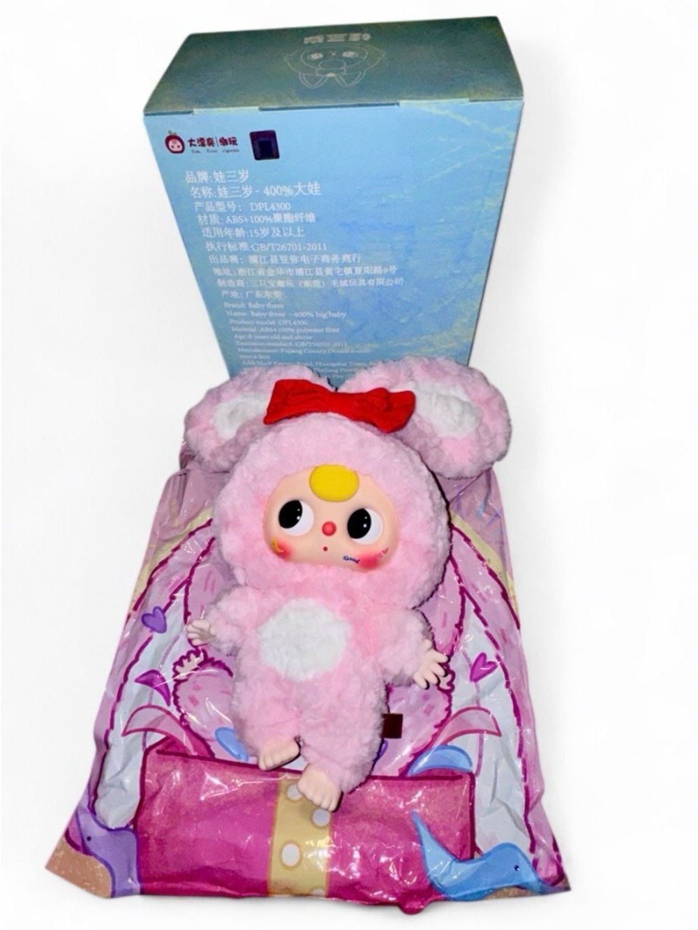 🐰 Baby Three 400% Big Baby – Confirmed Pink Bunny (Bulba Eyes) 💖🎀 - Picture 3 of 8